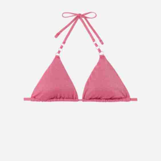 Removable Padding Triangle Swimsuit Top Golden Gleam