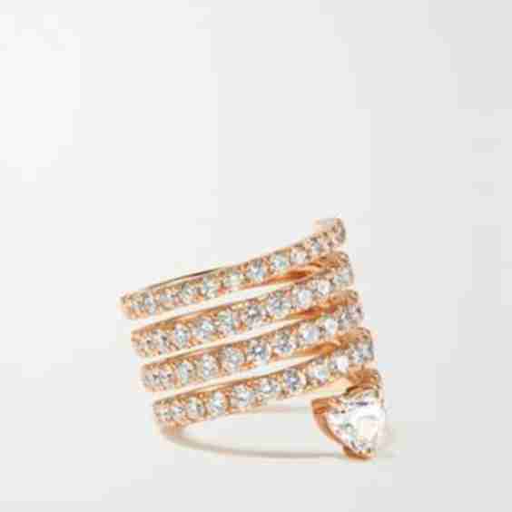 18-Karat Rose Gold Diamond Ring