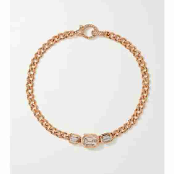 18-Karat Rose Gold Diamond Bracelet