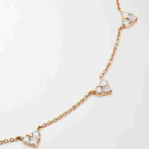 18-Karat Rose Gold Diamond Necklace