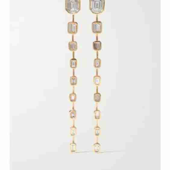 18-Karat Rose Gold Diamond Earrings