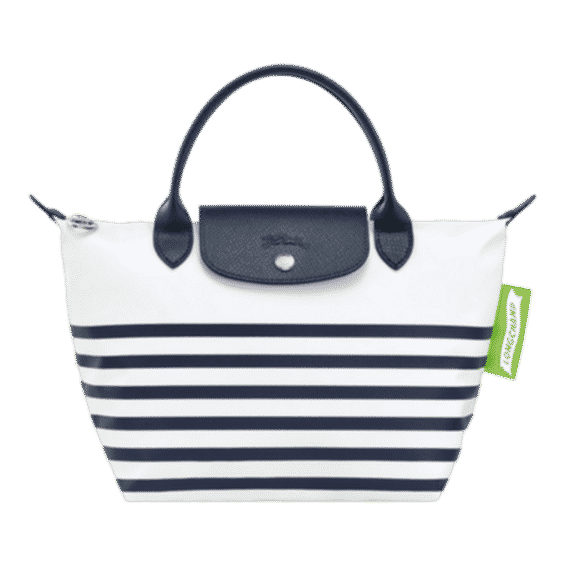 Le Pliage Small Striped Nylon Tote Bag