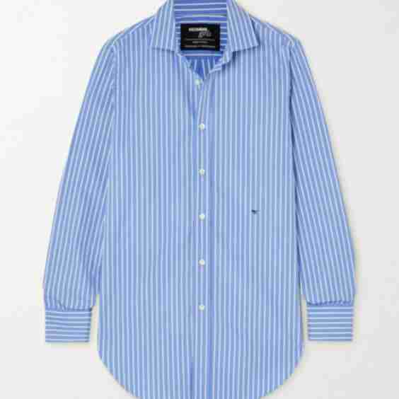 Striped Cotton-Poplin Shirt