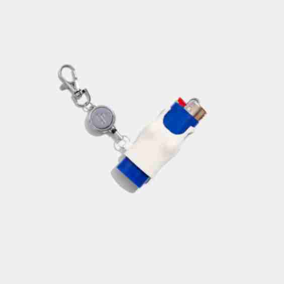 Retractable Lighter Keychain in Cream Tank