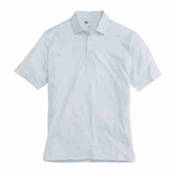 Heathered Birdie Stripe Performance Polo