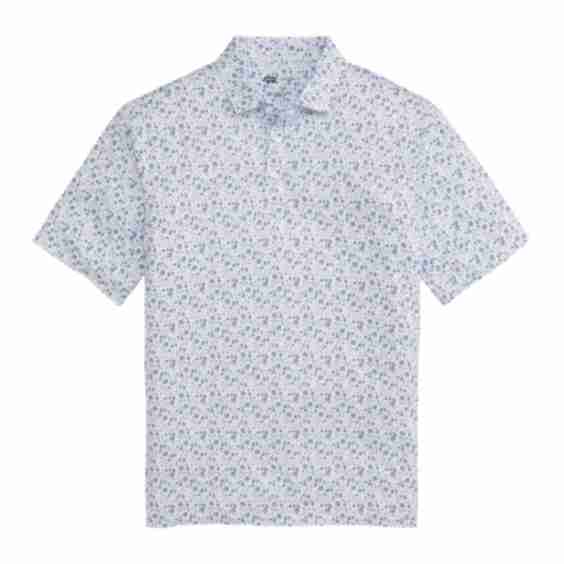 19th Hole Printed Performance Polo Top
