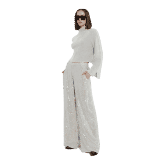 Wool Cropped Raglan Sweater