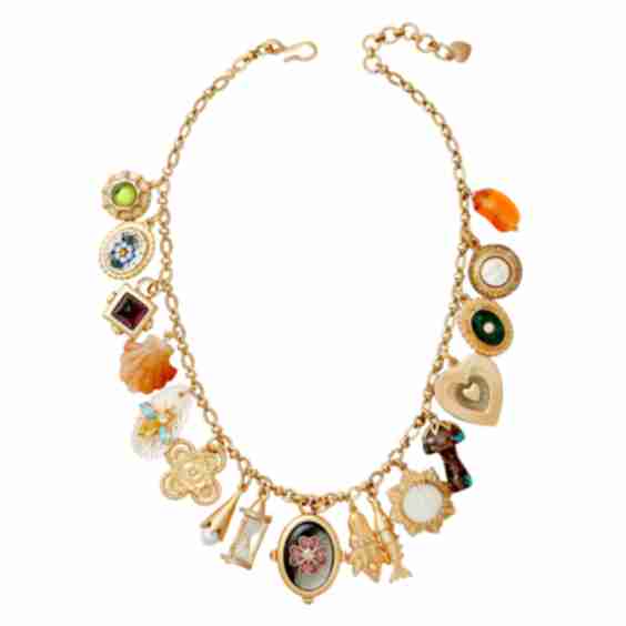 Love Note Vintage Lockets & Charms Necklace