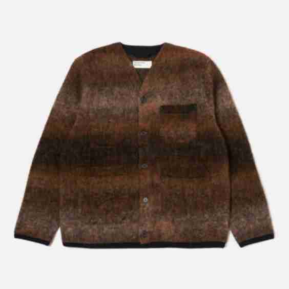 Brown Ombre Fleece Cardigan