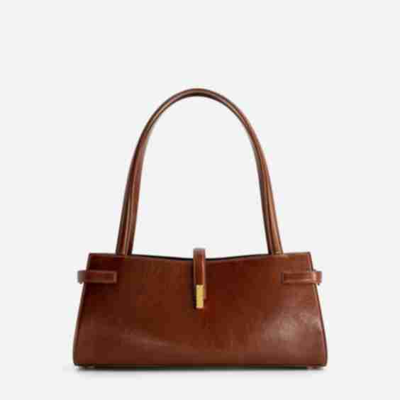 Isla Wide Tote Calf Leather Bag