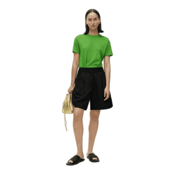 Oversized Linen Blend Shorts
