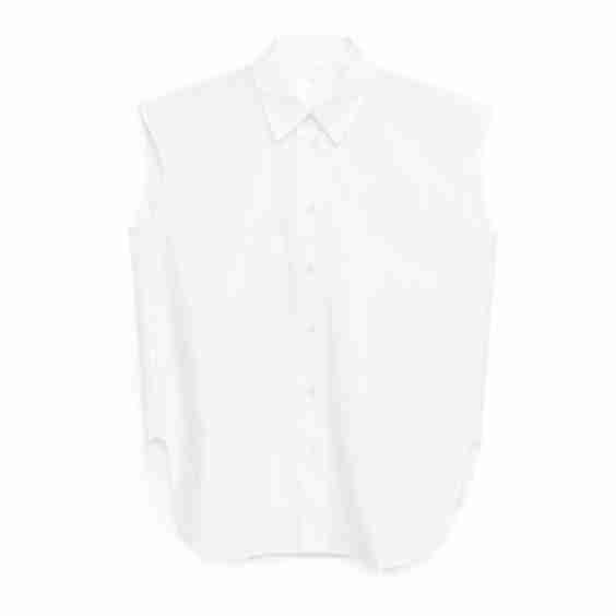 Sleeveless Poplin Shirt