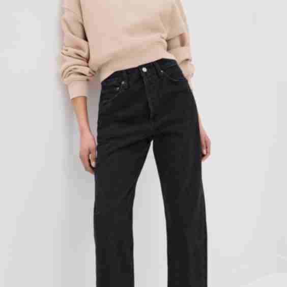 90's Crop Mid-Rise Straight Jeans