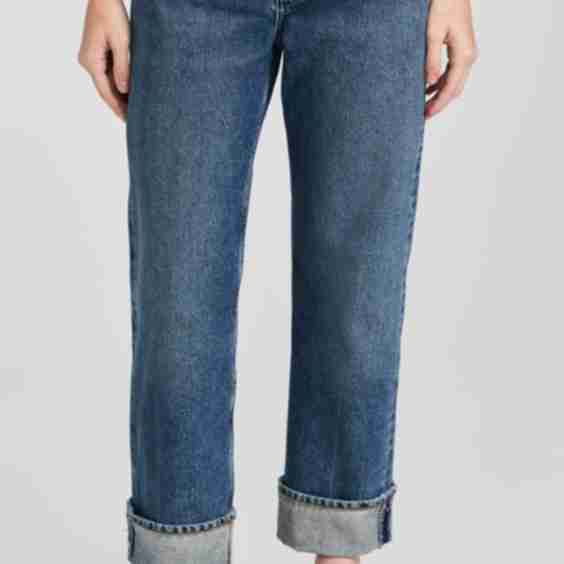 Fran Low Slung Straight Jeans