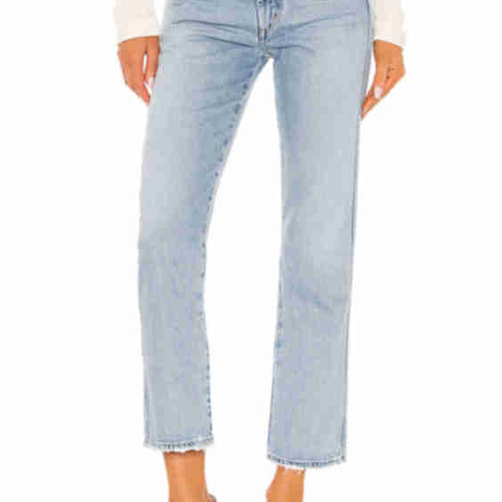 Pinch Waist High Rise Kick Jeans 