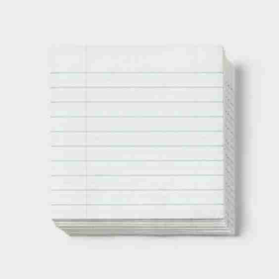 30ct School Notebook Paper Lunch Napkin, Teacher Supplies