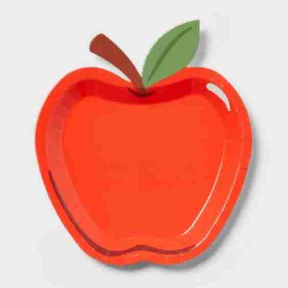 10 Ct Apple Shaped Snack Plate