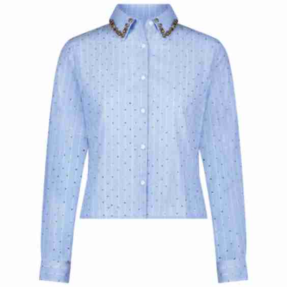 Josefina Crystal Button Up