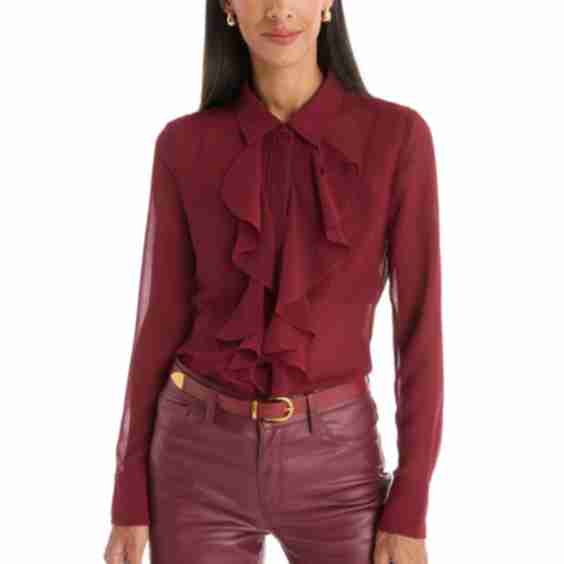 Georgia Semi-Sheer Blouse