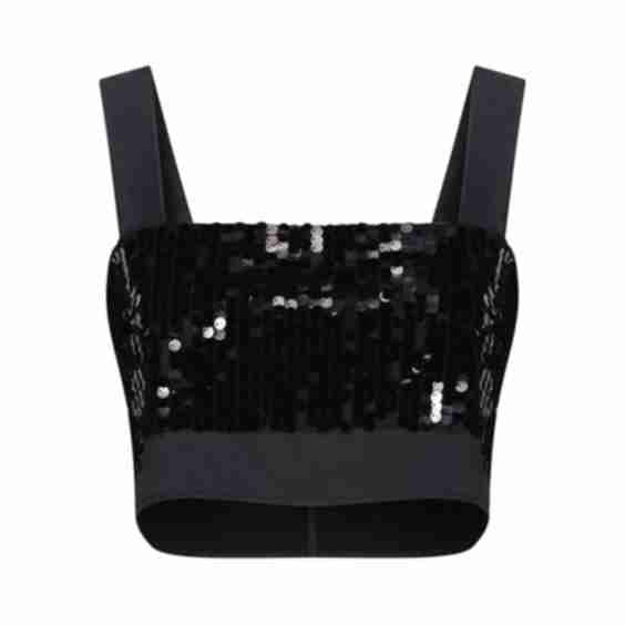 Zoey Sequin Crop Top