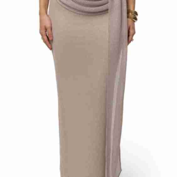 Luna Draped Maxi Skirt