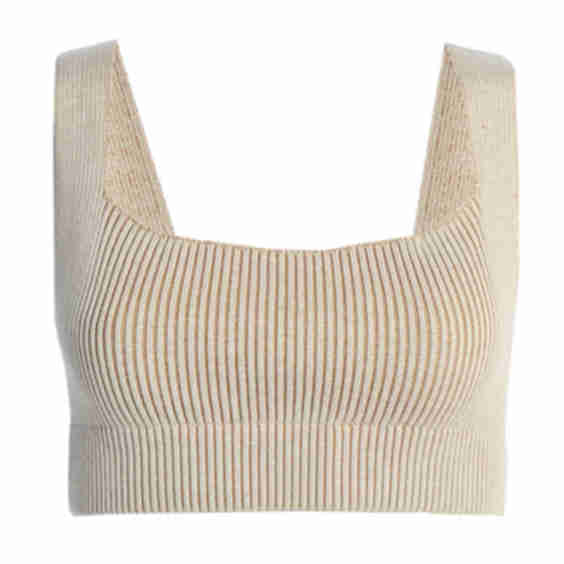 Taupe Jodie Ribbed Top