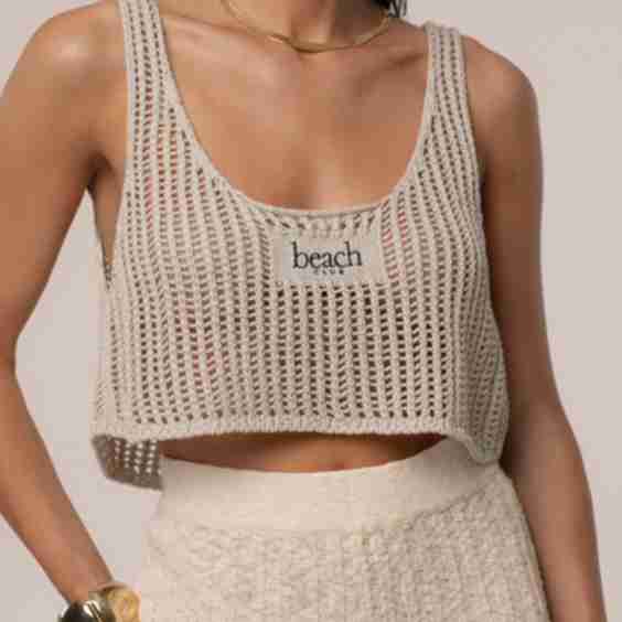 Milk Beach Club Crochet Top