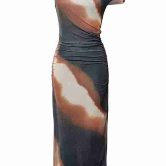 Multi Karrah Slit Midi Dress