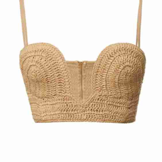 Sail Away Texture Bustier Top
