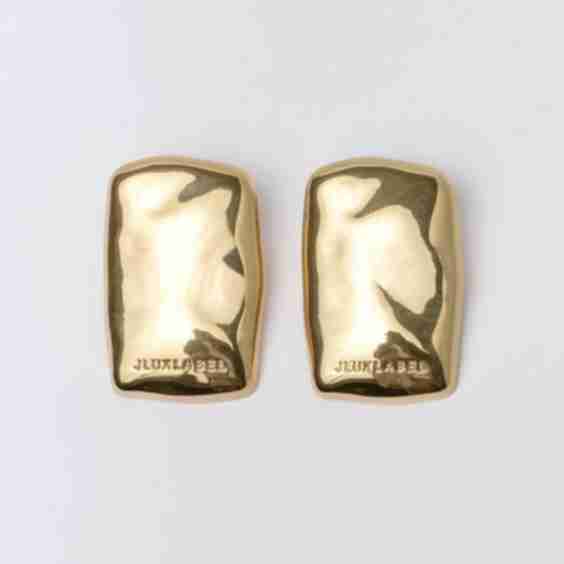 Gold Jluxlabel Logo Earrings