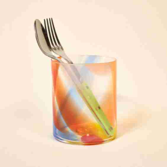 Splash Glass Utensil Crock