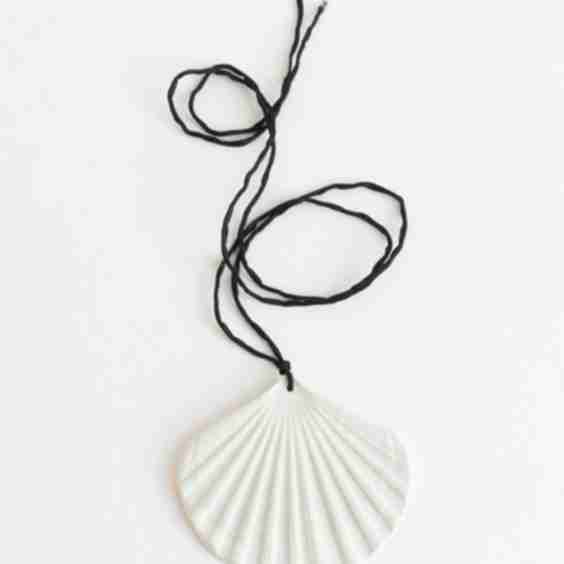 Full Moon Shell Amulet Necklace