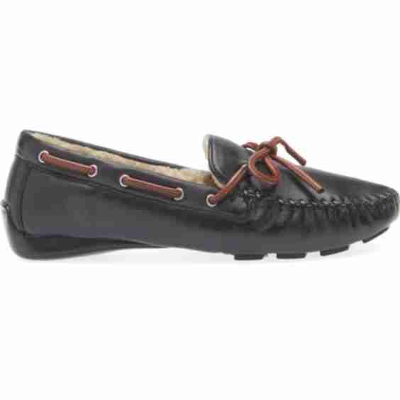 Faux Shearling Lined Driving Loafer