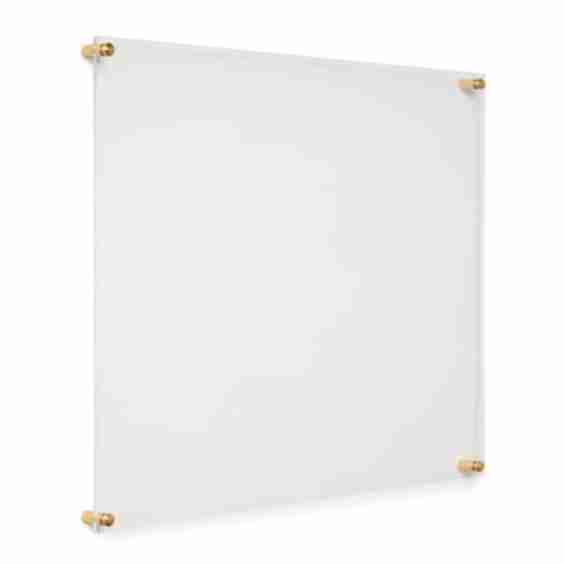 Clear Acrylic Float Frame with Gold Hardware