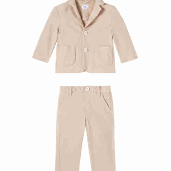 Baby Cotton-Blend Top and Pants Set