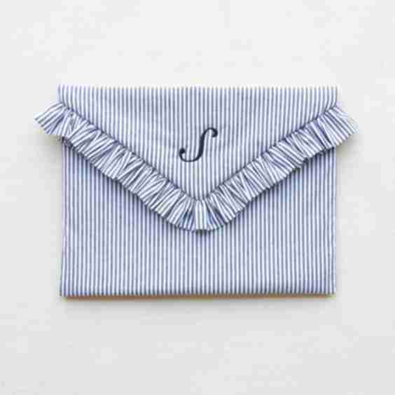 The Stripe Ruffled Laptop Sleeve