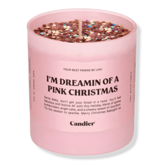 I'm Dreamin Of A Pink Christmas Candle