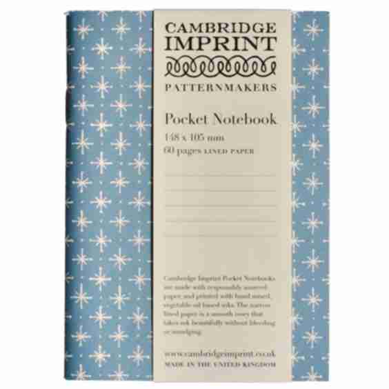 Pocket Notebook Little Stars Faded Denim
