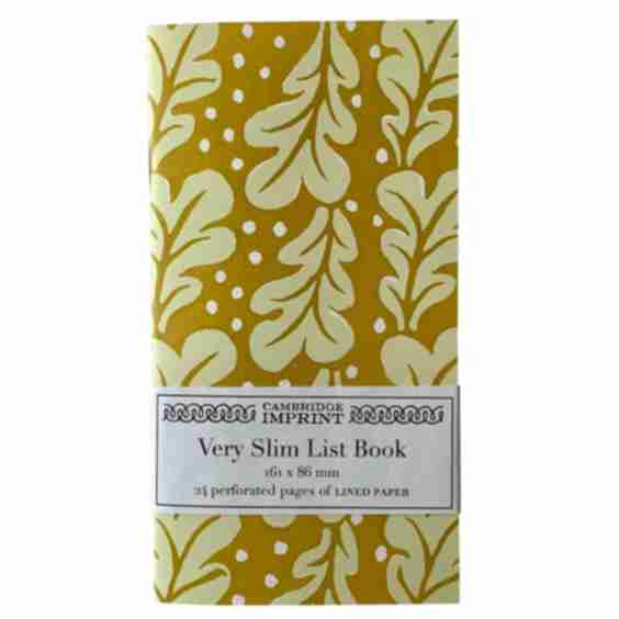 Very Slim List Book 