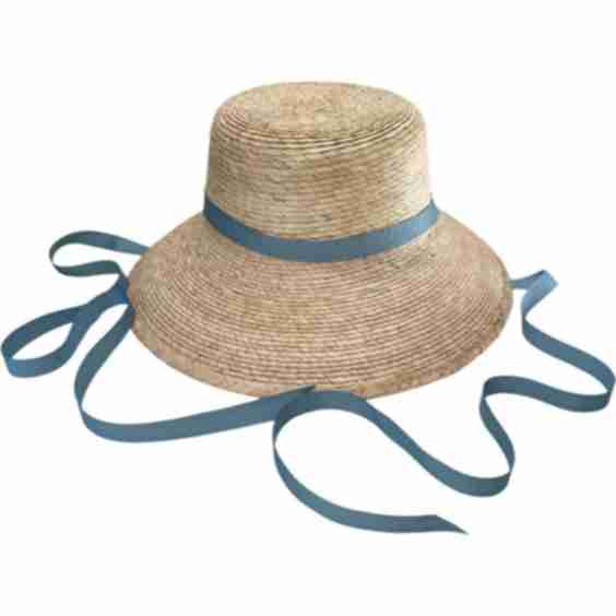 Little Girls Palmetto Long & Thin Grosgrain Ribbon Bucket Hat