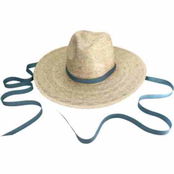 Zinnia Classic Short Brim Long And Thin Grosgrain Ribbon Sun Hat