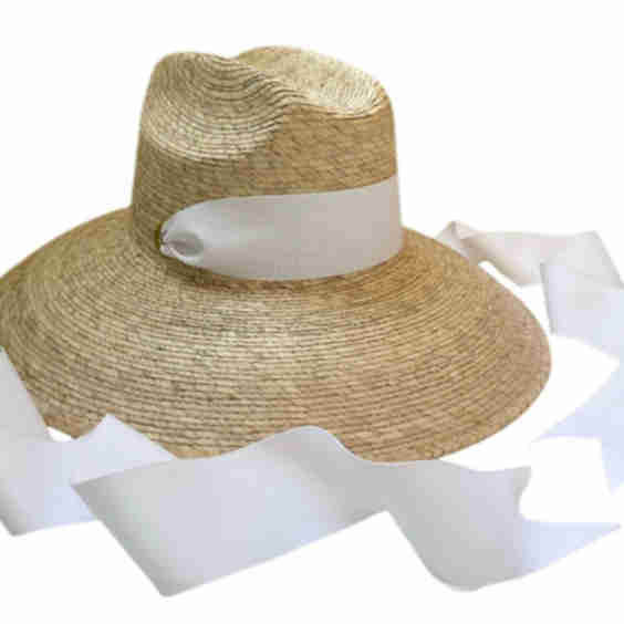 Hollyhock Sun Hat(Vintage Ribbon)