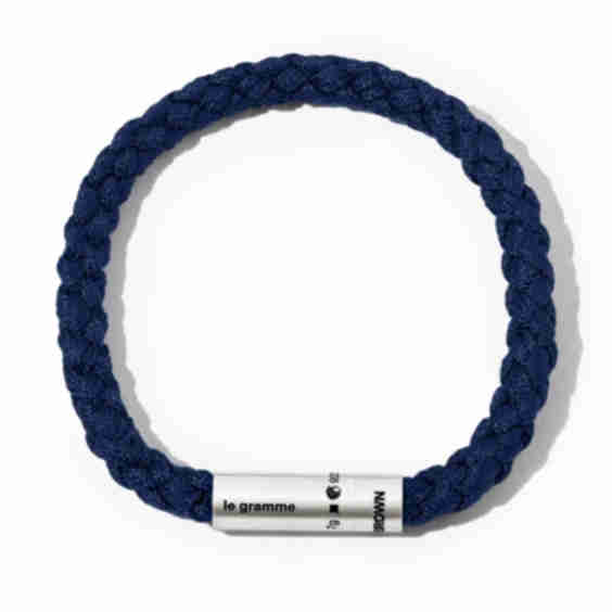Le Gramme X Orlebar Brown Engraved-Logo Bracelet
