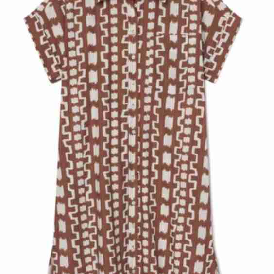 Mimi Brown Wiregrass Midi Dress Maggie Collection