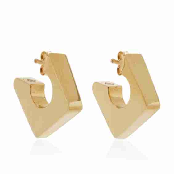 18k Yellow Gold Small Blocco Earrings