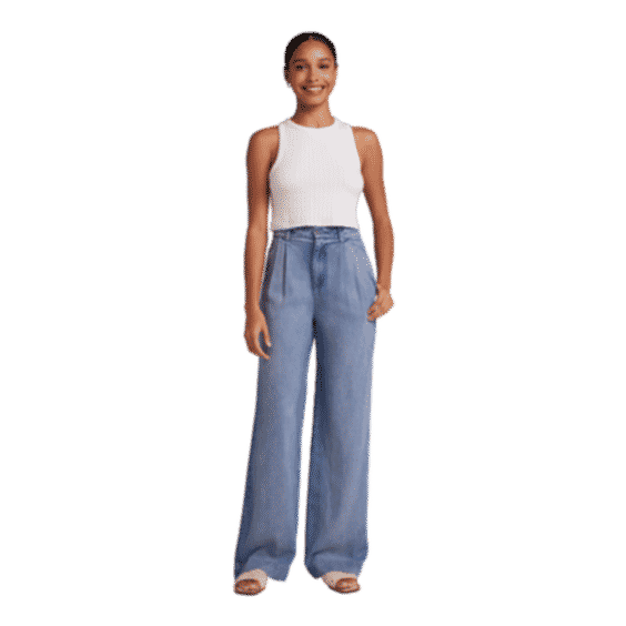 Greta Pleated Wide Leg Trouser