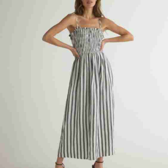 Smocked Midi Dress