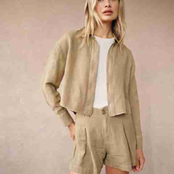 Oversized Cropped Shacket 
