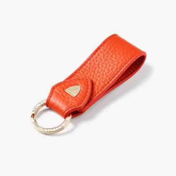 Small Leather Loop Keyring