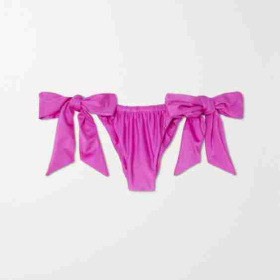 Bow-Detailed Stretch-Econyl Bikini Briefs